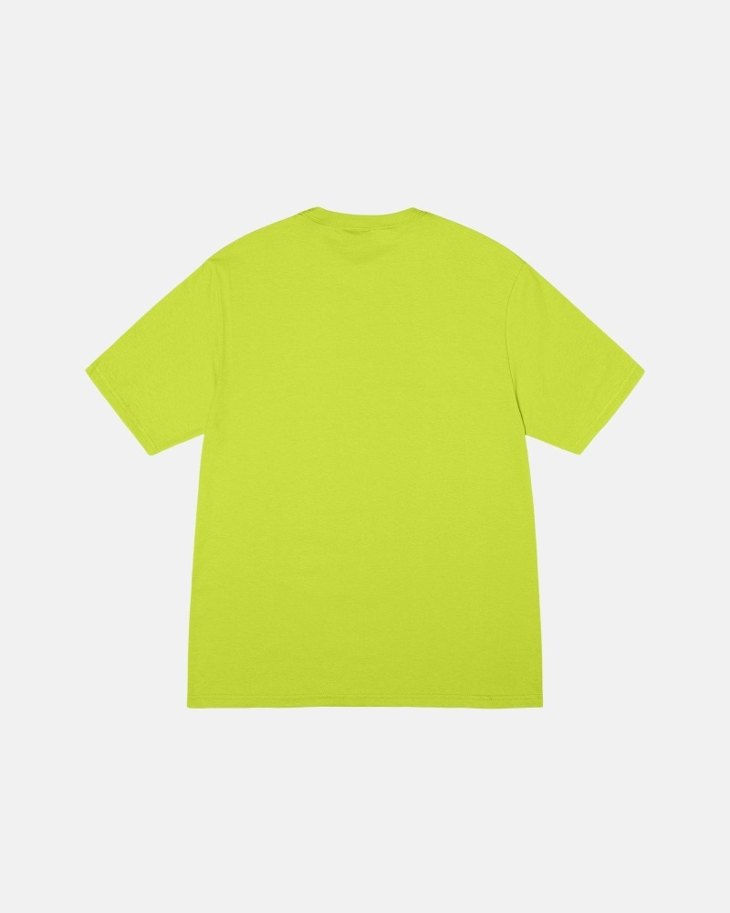 Stussy Racecar Men's T Shirts Light Green | IL0000256