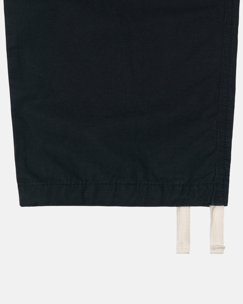 Stussy Ripstop Cargo Men's Beach Pants Black | IL0000587