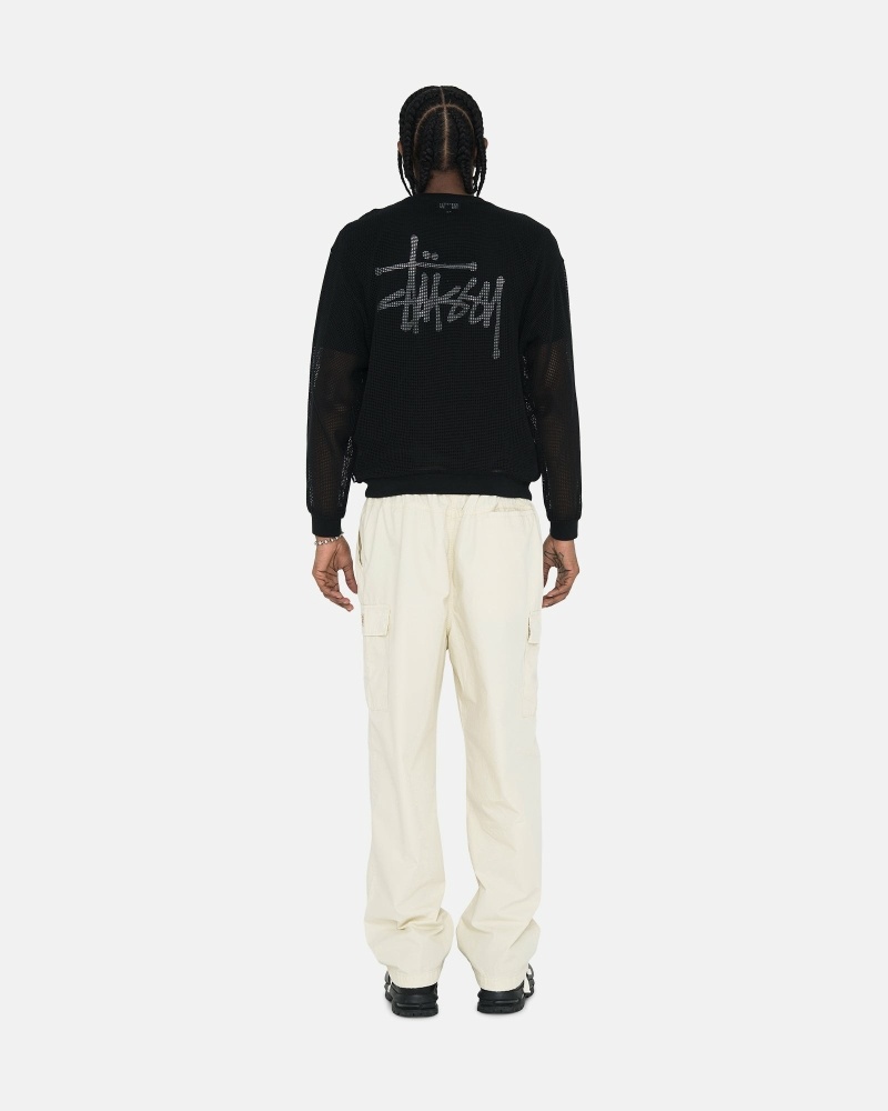 Stussy Ripstop Cargo Men's Beach Pants Cream | IL0000586