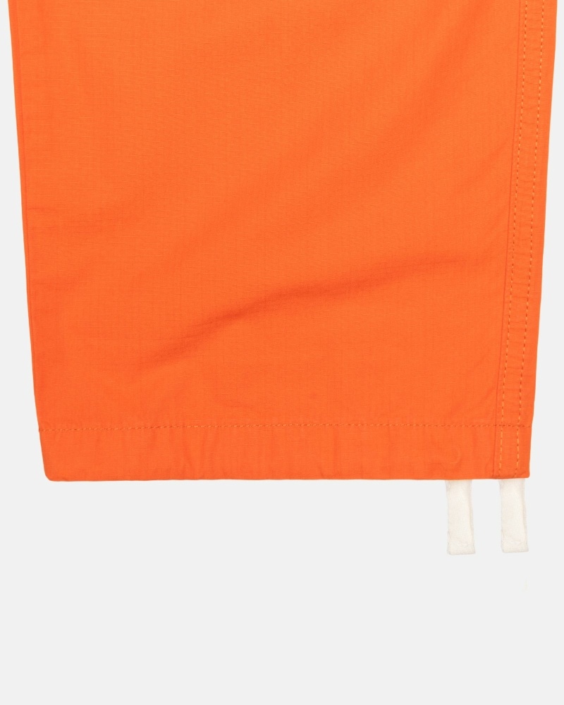 Stussy Ripstop Cargo Men's Beach Pants Orange | IL0000584