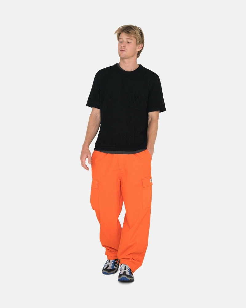 Stussy Ripstop Cargo Men's Beach Pants Orange | IL0000584