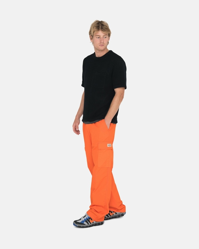 Stussy Ripstop Cargo Men's Beach Pants Orange | IL0000584