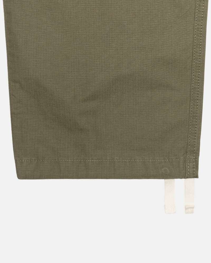 Stussy Ripstop Cargo Men's Beach Pants Olive | IL0000585