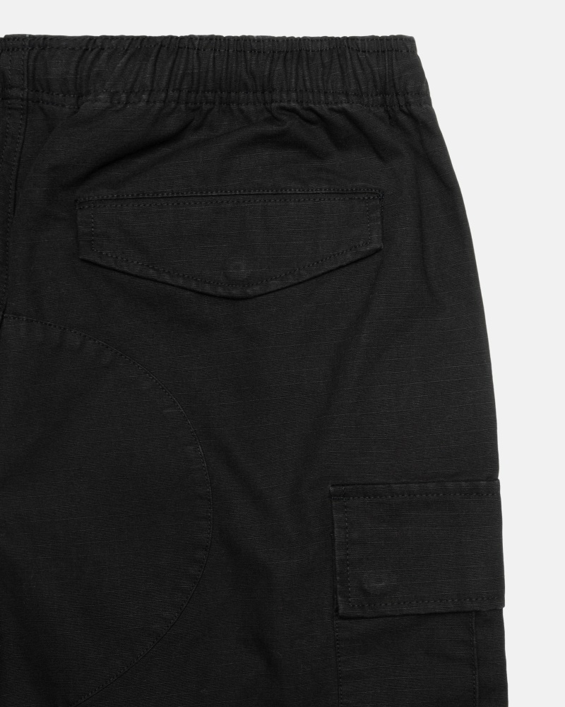 Stussy Ripstop Cargo Men's Shorts Black | IL0000671