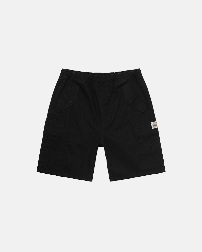 Stussy Ripstop Cargo Men\'s Shorts Black | IL0000671