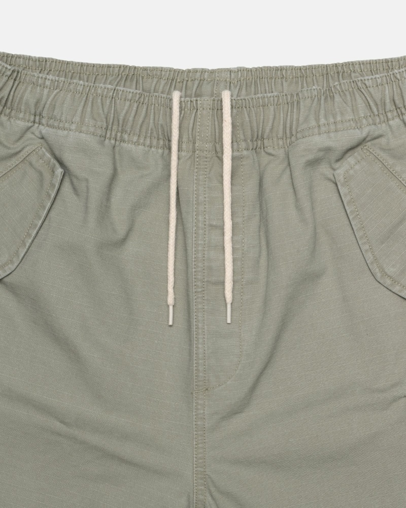 Stussy Ripstop Cargo Men's Shorts Olive | IL0000670