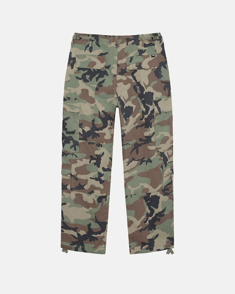 Stussy Ripstop Surplus Men's Cargo Pants Camo | IL0000589