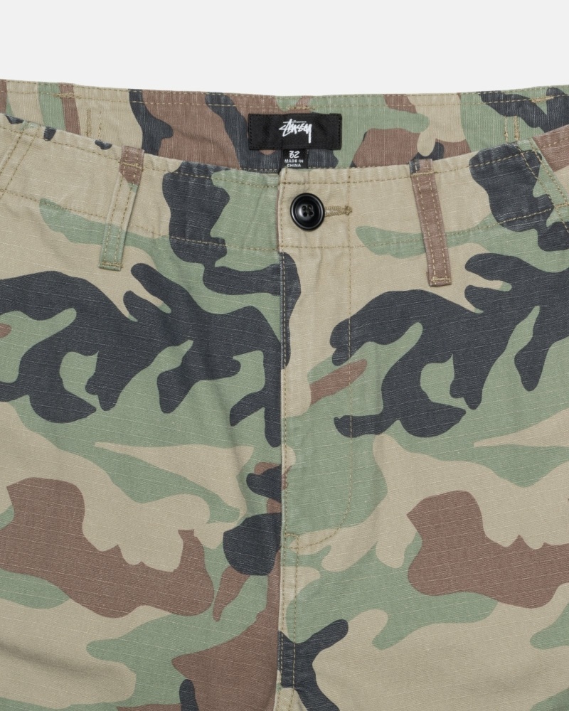 Stussy Ripstop Surplus Men's Cargo Pants Camo | IL0000589