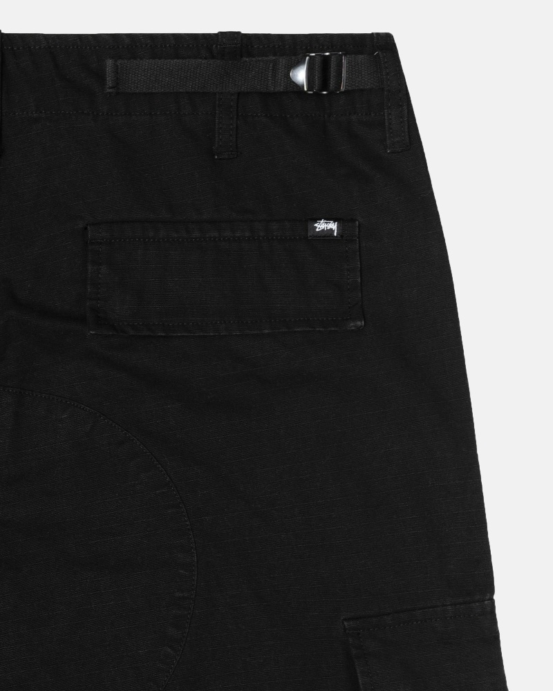 Stussy Ripstop Surplus Men's Cargo Pants Black | IL0000590