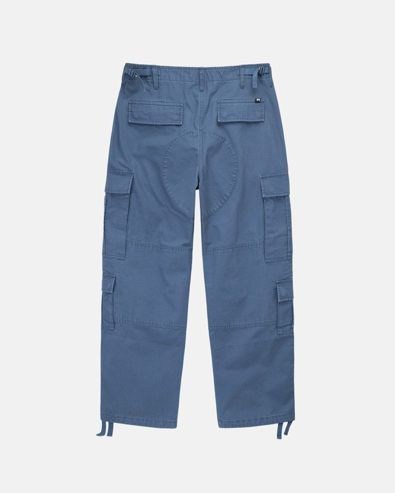 Stussy Ripstop Surplus Men's Cargo Pants Blue | IL0000591