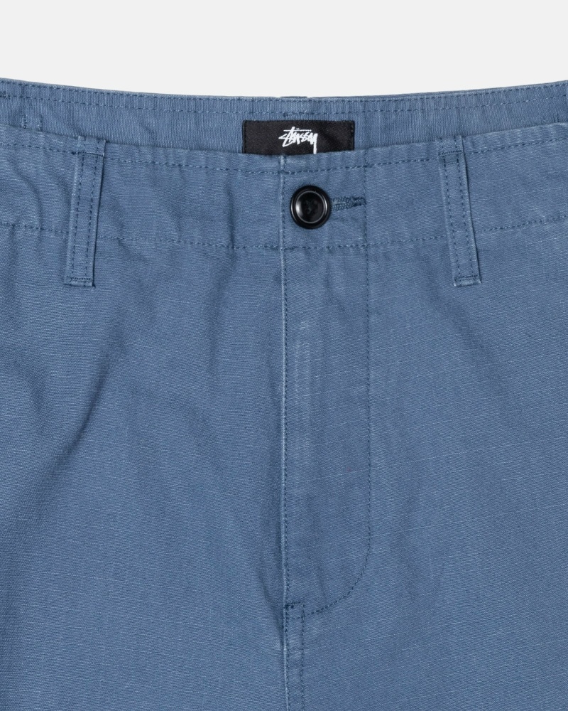 Stussy Ripstop Surplus Men's Cargo Pants Blue | IL0000591