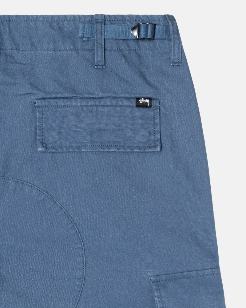 Stussy Ripstop Surplus Men's Cargo Pants Blue | IL0000591