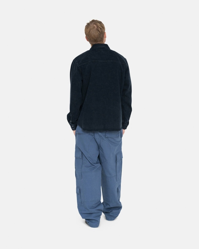 Stussy Ripstop Surplus Men's Cargo Pants Blue | IL0000591