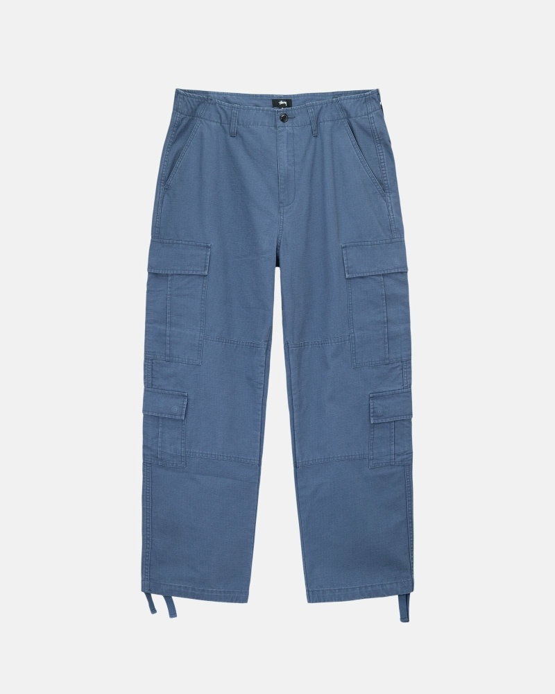 Stussy Ripstop Surplus Men\'s Cargo Pants Blue | IL0000591