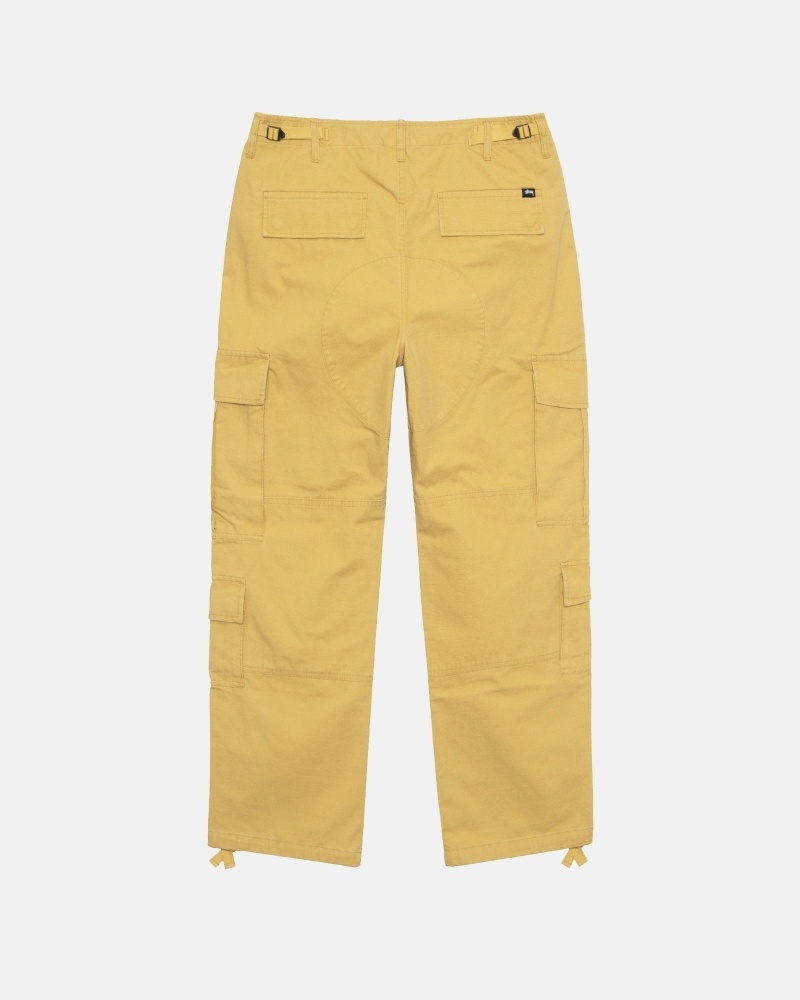 Stussy Ripstop Surplus Men's Cargo Pants Yellow | IL0000592