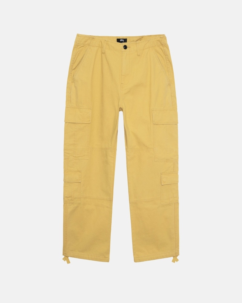 Stussy Ripstop Surplus Men\'s Cargo Pants Yellow | IL0000592