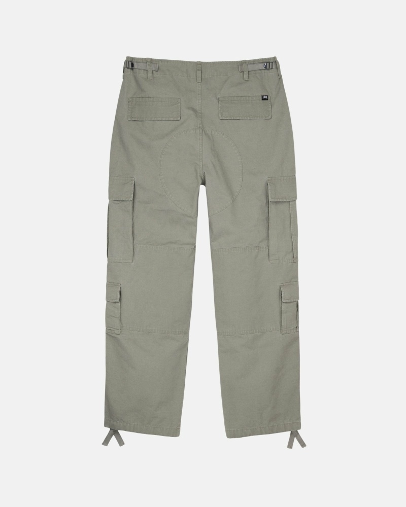 Stussy Ripstop Surplus Men's Cargo Pants Olive | IL0000593