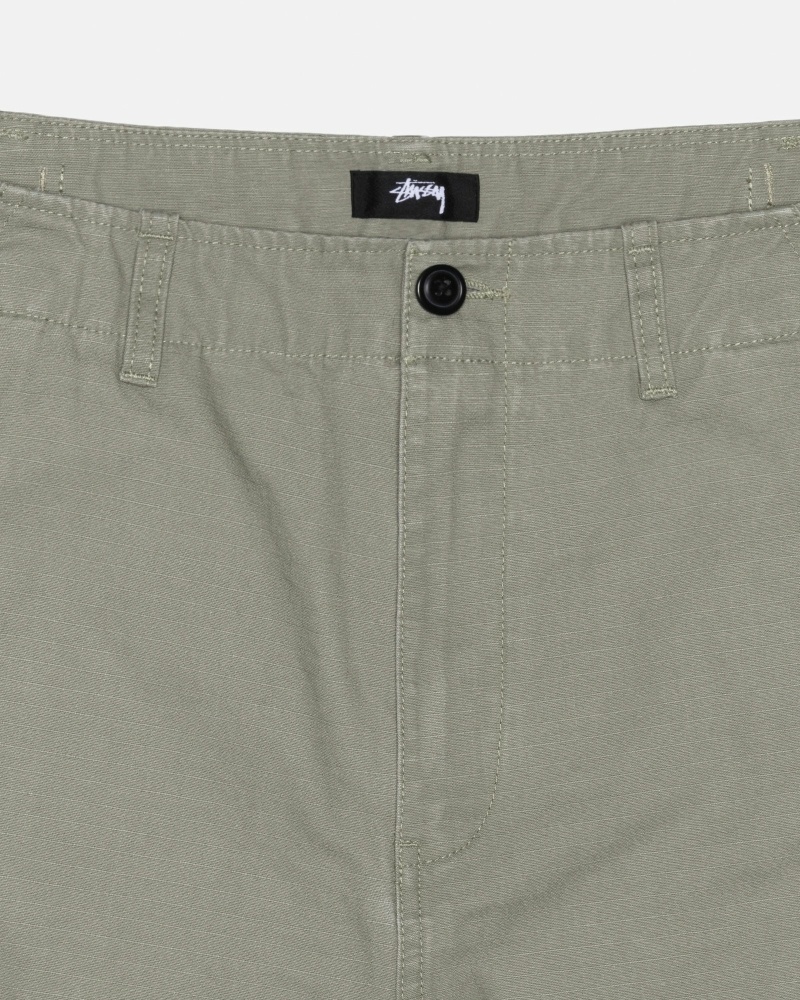 Stussy Ripstop Surplus Men's Cargo Pants Olive | IL0000593