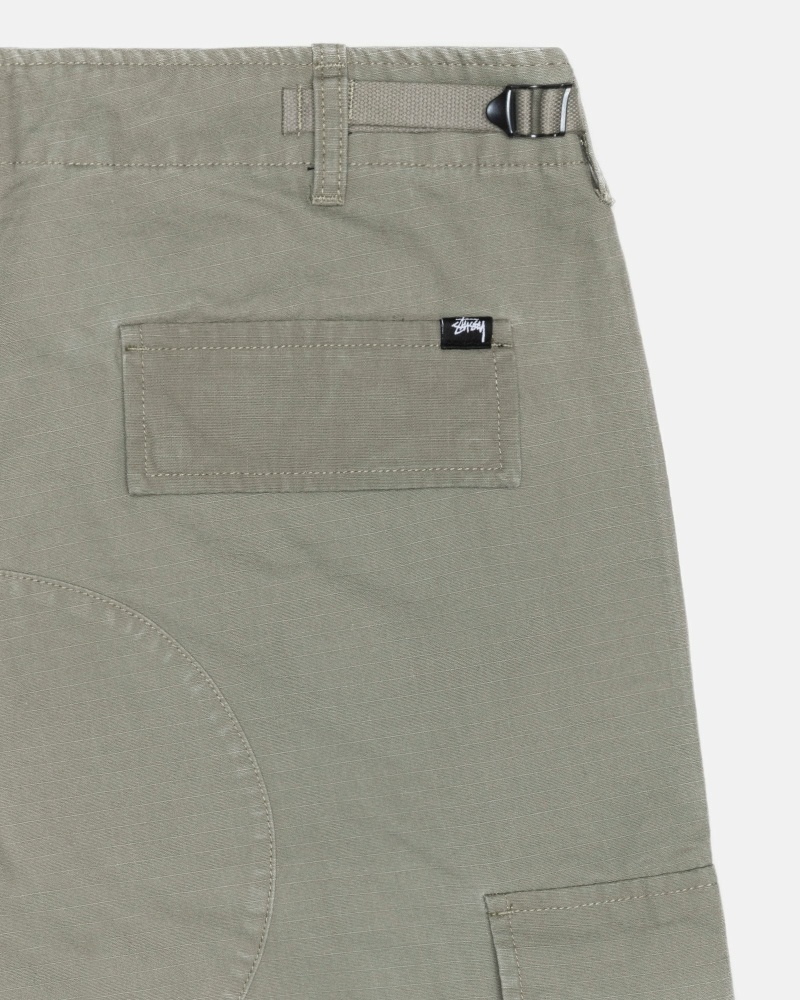 Stussy Ripstop Surplus Men's Cargo Pants Olive | IL0000593