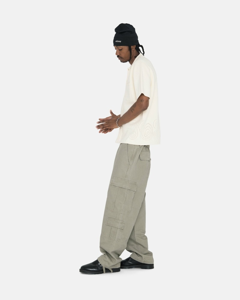 Stussy Ripstop Surplus Men's Cargo Pants Olive | IL0000593