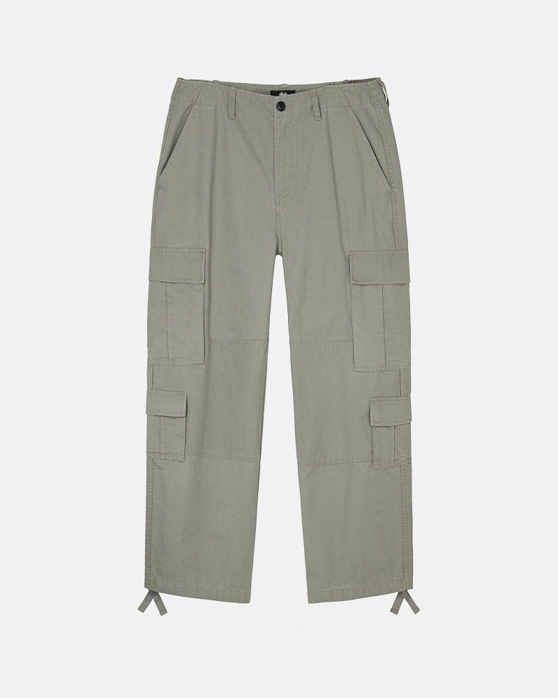 Stussy Ripstop Surplus Men\'s Cargo Pants Olive | IL0000593