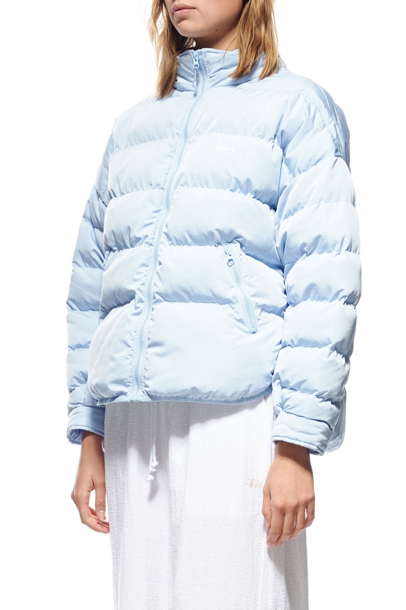 Stussy River Lightweight Puffa Women's Jackets Blue | IL0000354