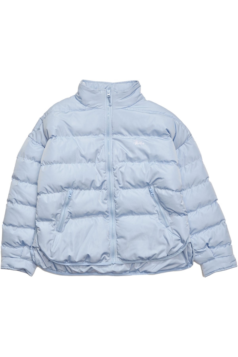 Stussy River Lightweight Puffa Women\'s Jackets Blue | IL0000354