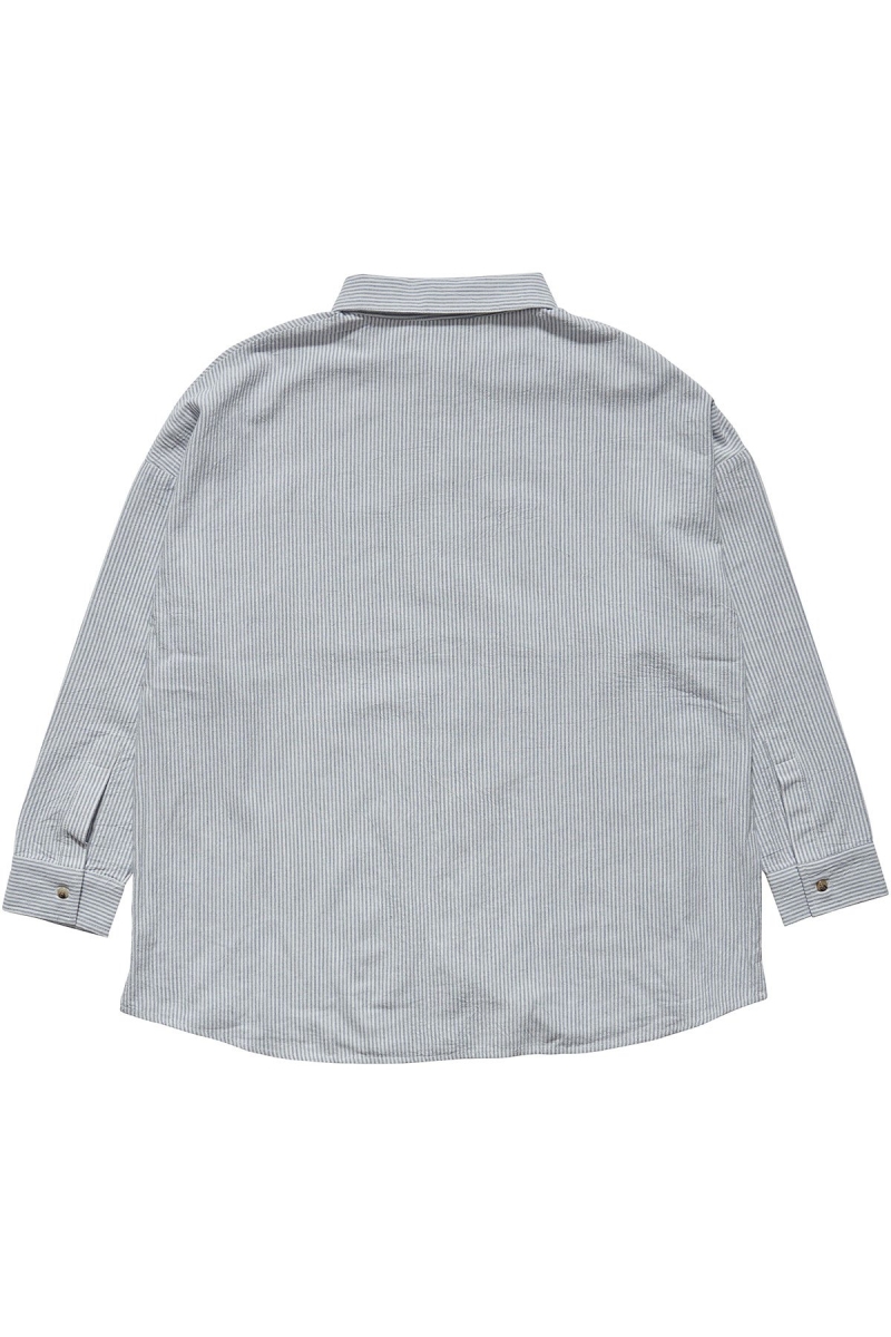 Stussy Shoreline BF Linen Shirt Women's Sportswear White | IL0000785