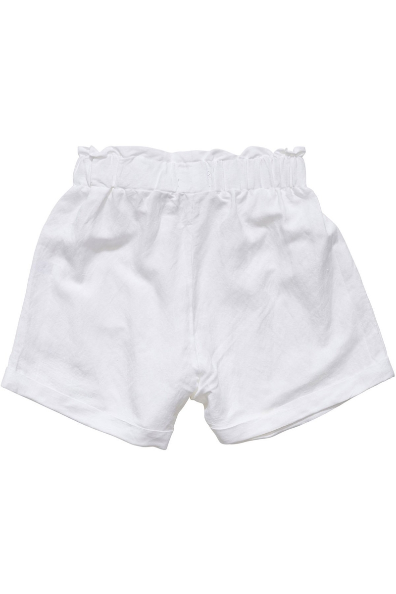 Stussy Shoreline Linen Beach Short Women's Shorts White | IL0000674