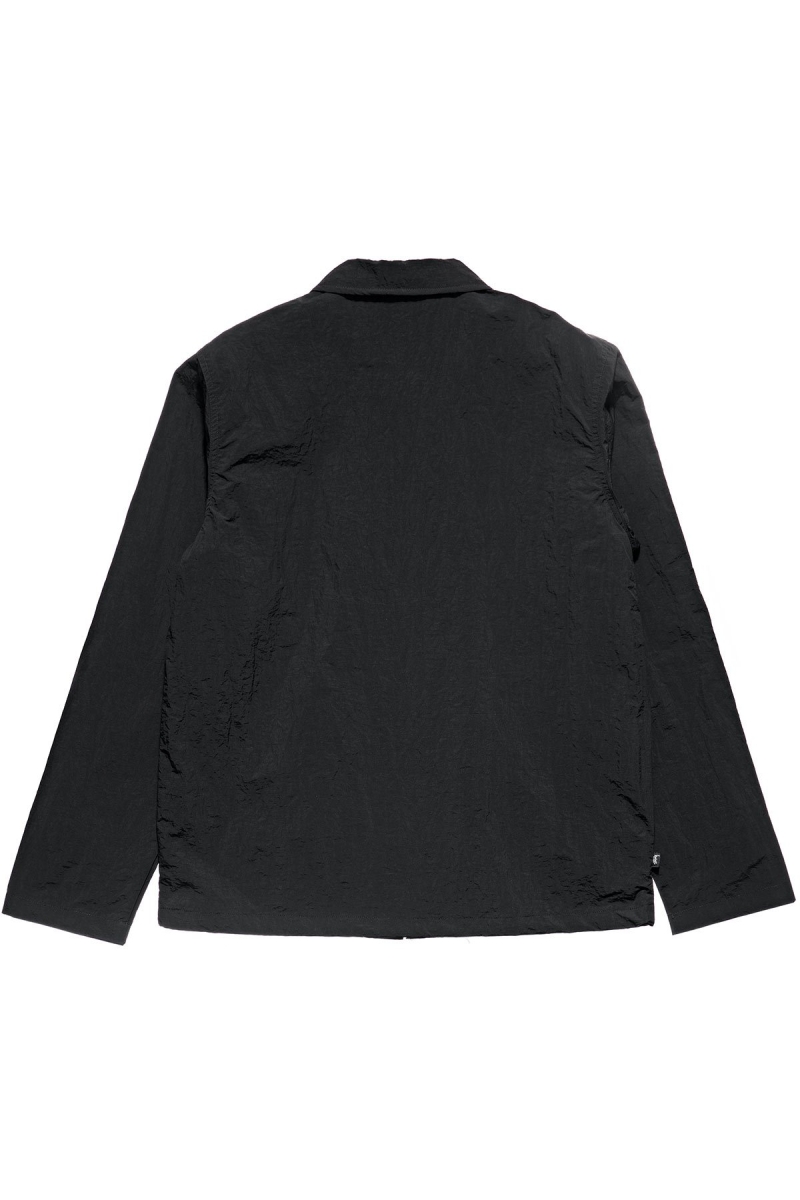 Stussy Sid Taslon Men's Jackets Black | IL0000360