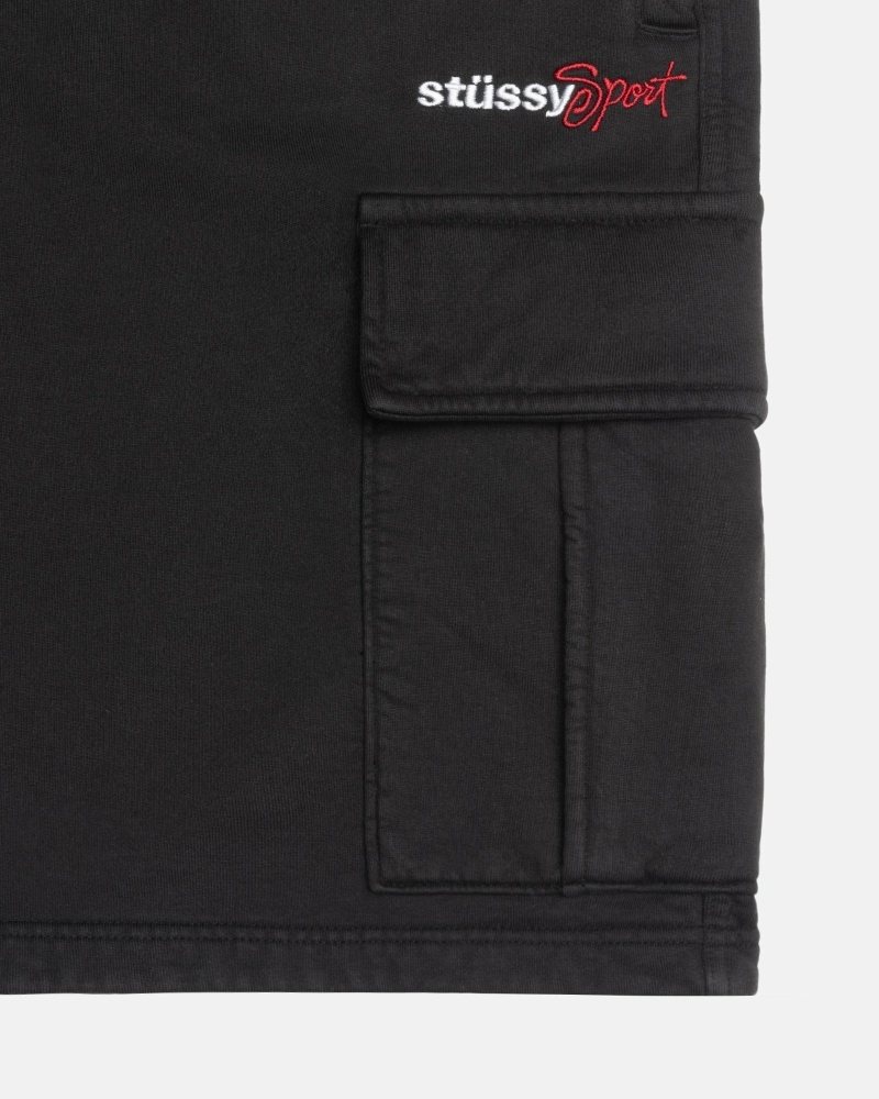 Stussy Sport Cargo Men's Cargo Pants Black | IL0000597