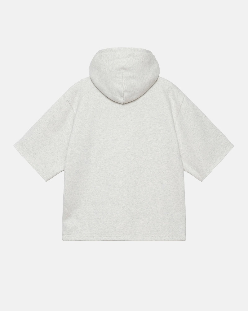 Stussy Ss Boxy Cropped Men's Hoodies White | IL0000072