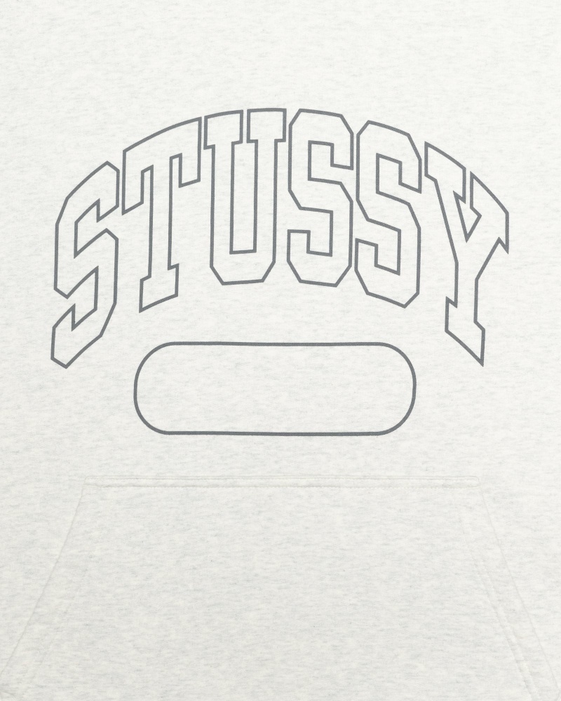 Stussy Ss Boxy Cropped Men's Hoodies White | IL0000072