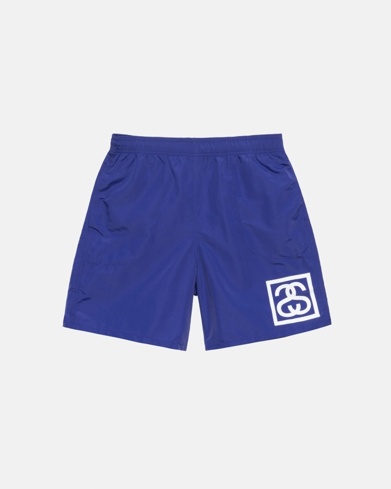 Stussy Ss-Link Men\'s Shorts Blue | IL0000685