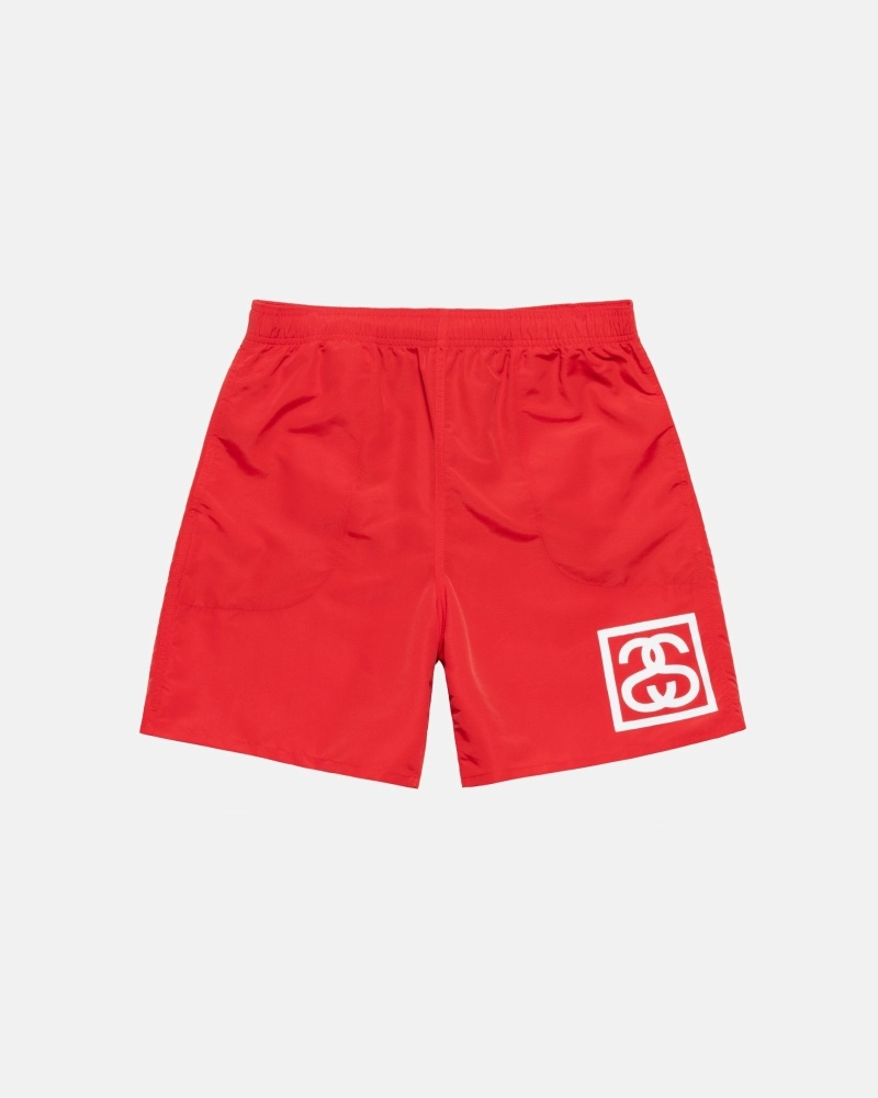 Stussy Ss-Link Men\'s Shorts Red | IL0000684