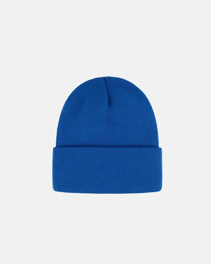 Stussy Stock Cuff Men's Beanie Blue | IL0000489