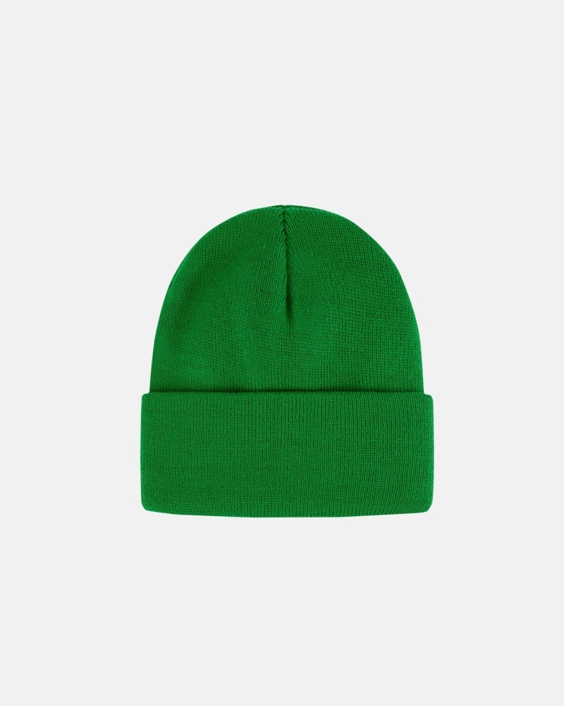 Stussy Stock Cuff Men's Beanie Green | IL0000485