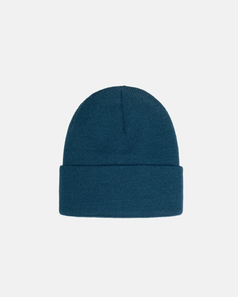 Stussy Stock Cuff Men's Beanie Turquoise | IL0000486