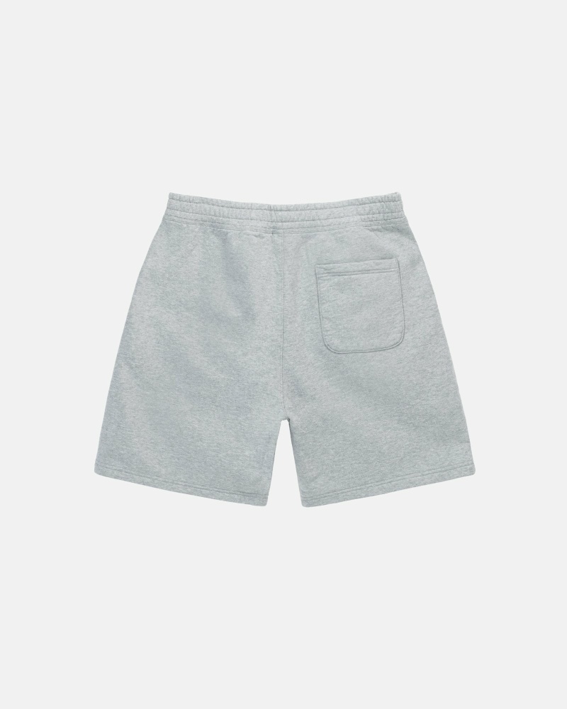 Stussy Stock Logo Men's Shorts Grey | IL0000686