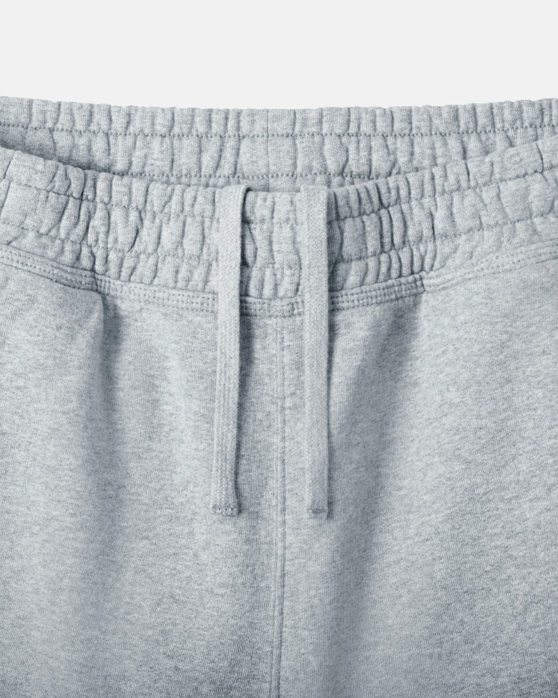 Stussy Stock Logo Men's Shorts Grey | IL0000686