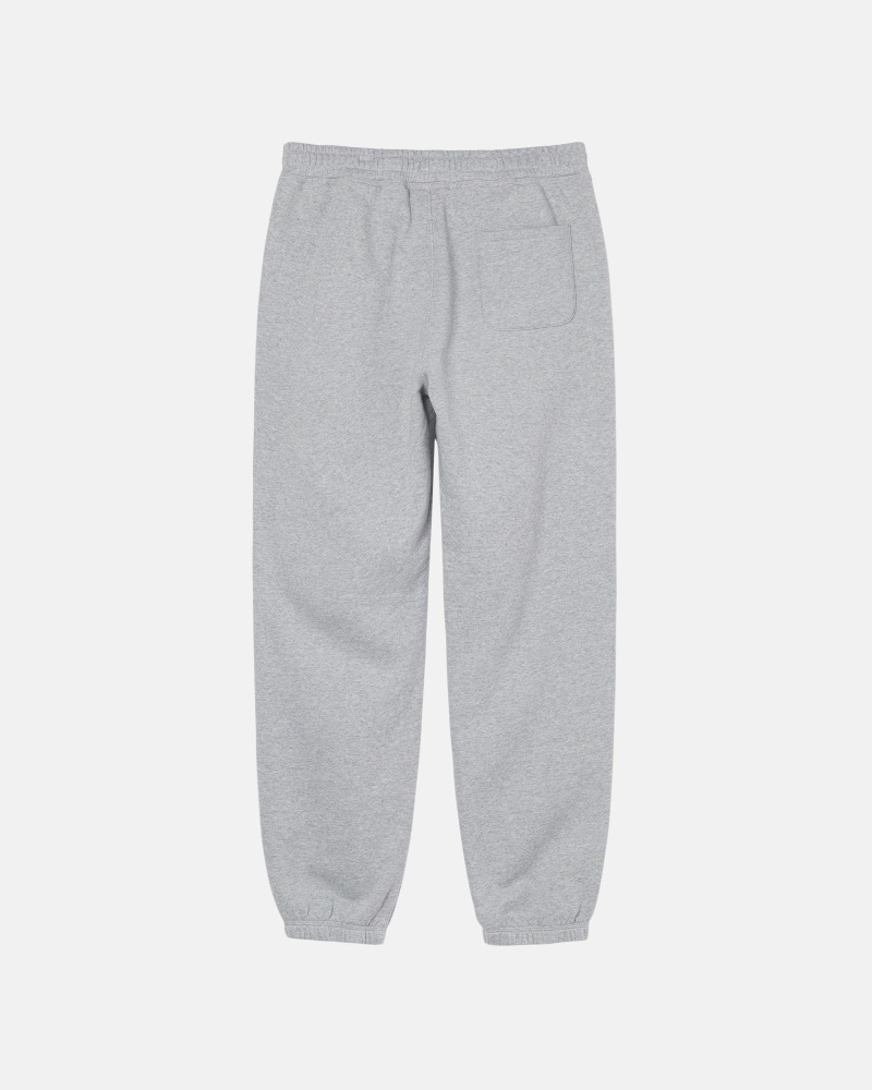 Stussy Stock Logo Men's Sweatpants Grey | IL0000888