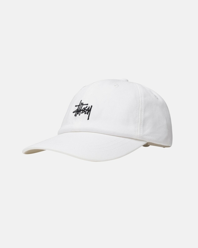 Stussy Stock Low Pro Men's Caps White | IL0000492