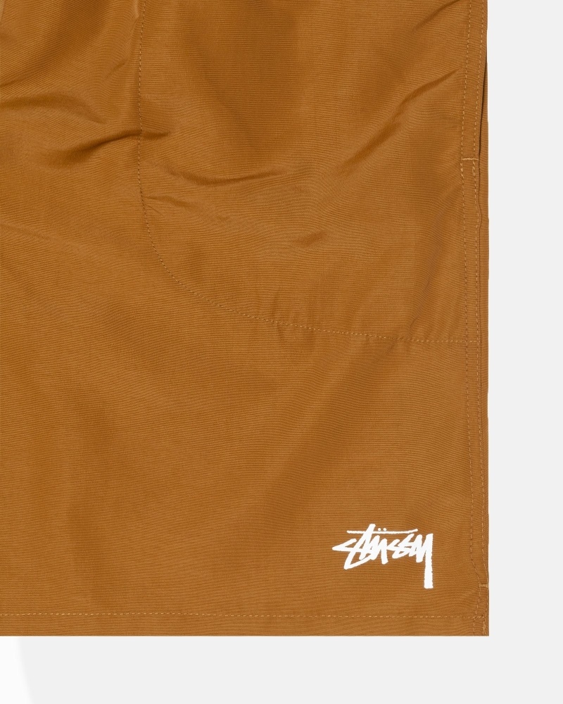 Stussy Stock Men's Shorts Brown | IL0000690