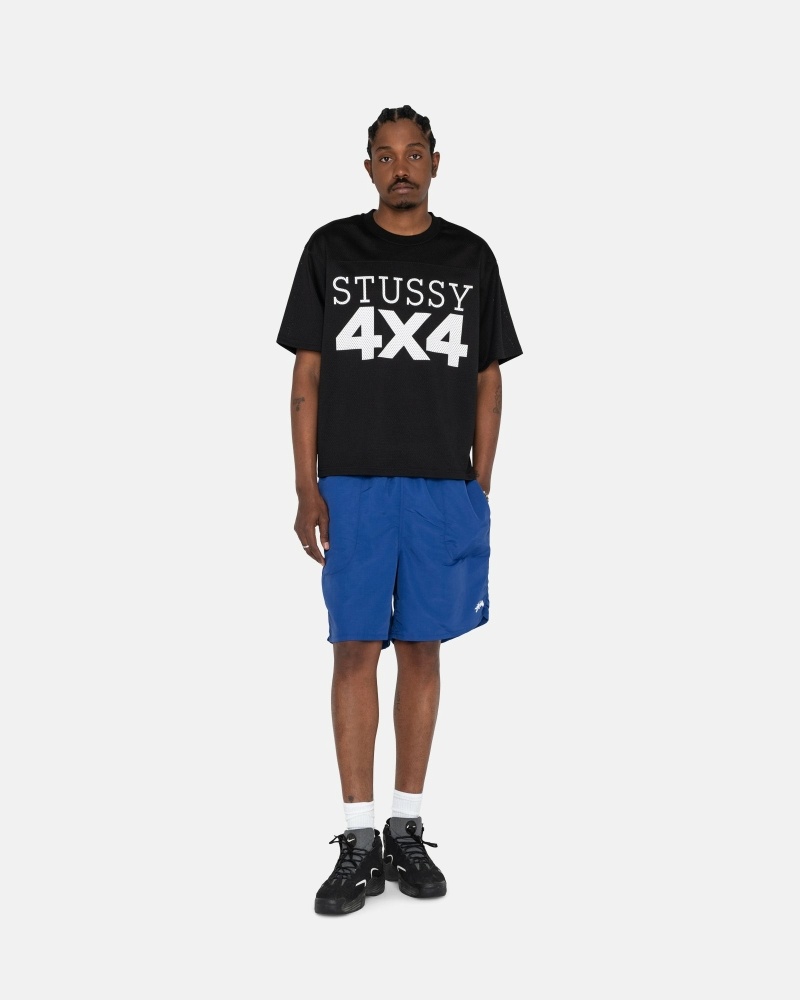 Stussy Stock Men's Shorts Deep Blue | IL0000691