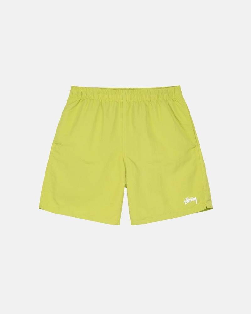 Stussy Stock Men\'s Shorts Light Green | IL0000694