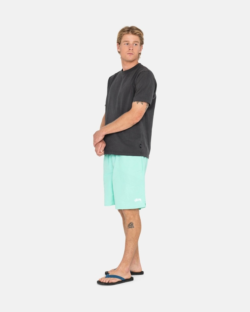 Stussy Stock Men's Shorts Light Turquoise | IL0000695