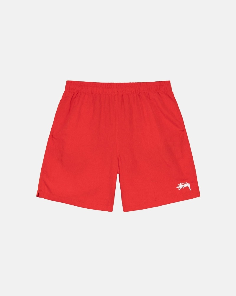 Stussy Stock Men\'s Shorts Red | IL0000696