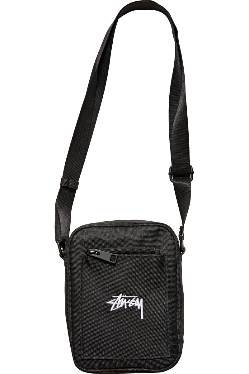 Stussy Stock Messenger Women\'s Bags Black | IL0000368