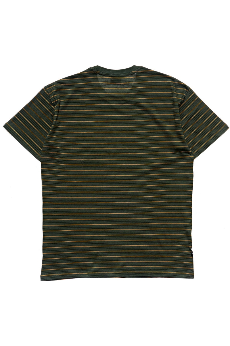 Stussy Stock Pocket SS Men's T Shirts Green | IL0000274