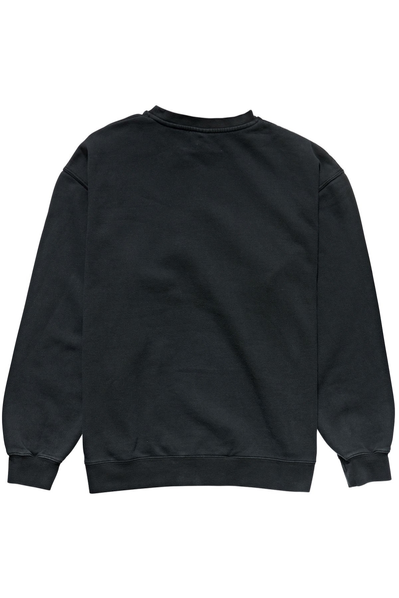 Stussy Stock Shadow Crew Men's Sweaters Black | IL0000852